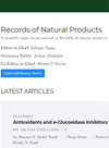 Records of Natural Products雜志封面